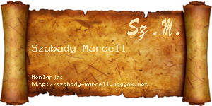 Szabady Marcell névjegykártya