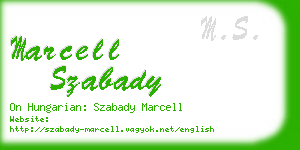 marcell szabady business card